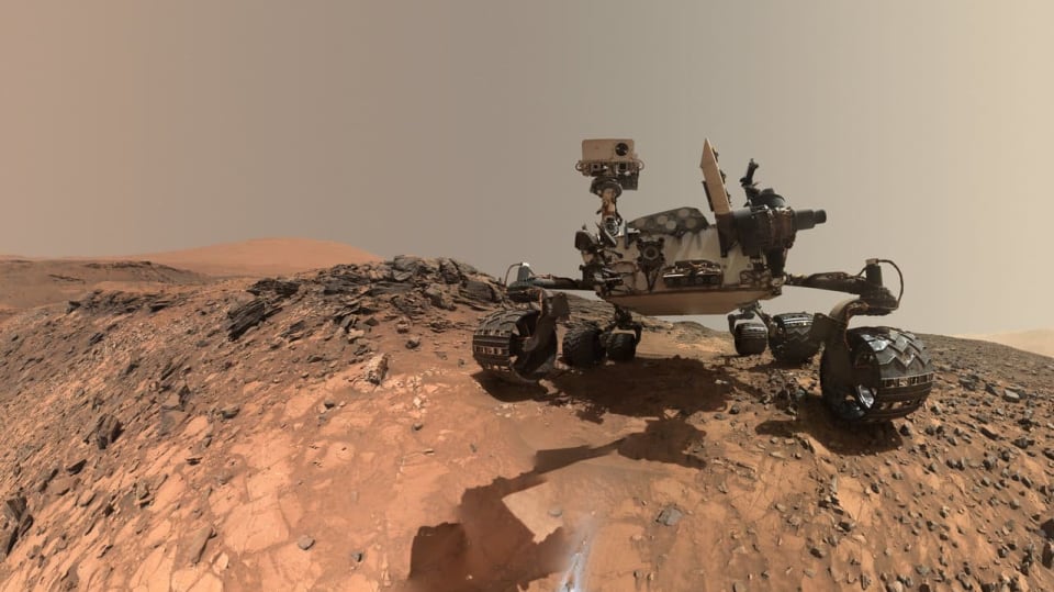 Selfie marsovského vozítka